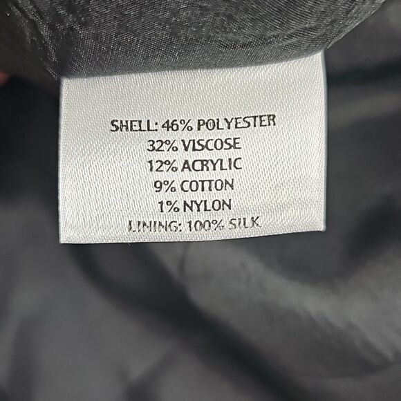 Eileen Fisher Open Front Tweed Jacket in Black - Size S - Picture 11 of 12